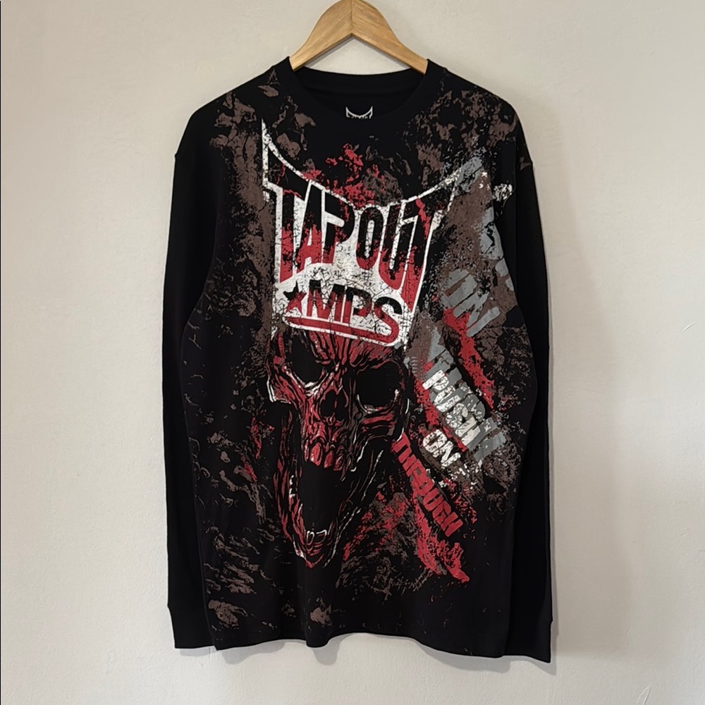 Vintage Y2K Tapout MPS Thermal Long Sleeve Shirt / XL / AOP